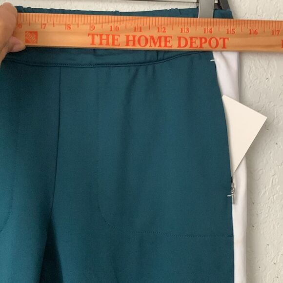 Zella 2-Pc Set Teal Jacket/Pants with White Accents Pockets Men’s Size S - Picture 10 of 15